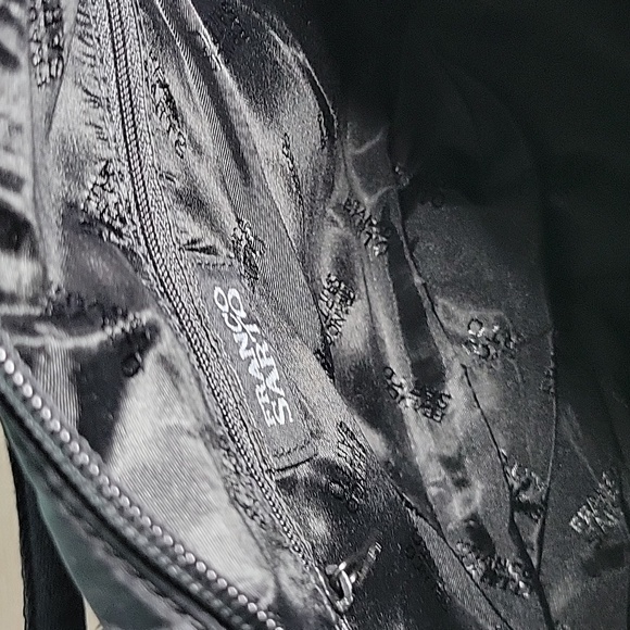 Franco Sarto Black Vinyl Handbag - Picture 6 of 7